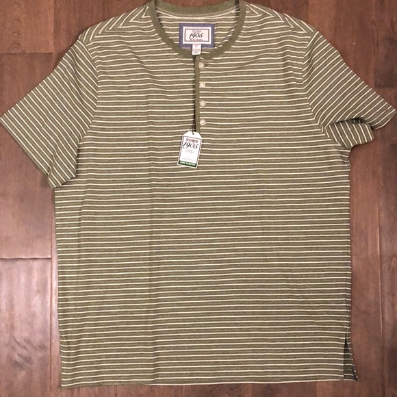Jos. A. Bank Other - NWT Jos. A. Bank 1905 t-shirt green white stripe Large